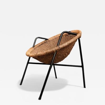  Martin Eisler Carlo Hauner Wicker Chair Carlo Hauner Martin Eisler 1950s Lot 459A