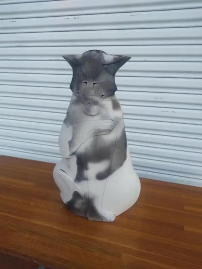  Mary Gates Dewey Mary Gates Dewey Ceramic Cat Sculpture