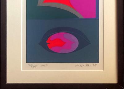  Mashiko Japanese Abstract Expressionist Serigraphs Signed Numbered Mashiko