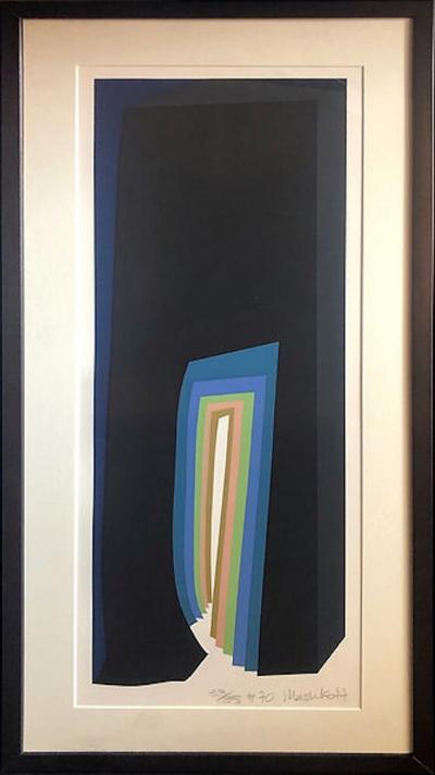  Mashiko Japanese Abstract Expressionist Serigraphs Signed Numbered Mashiko