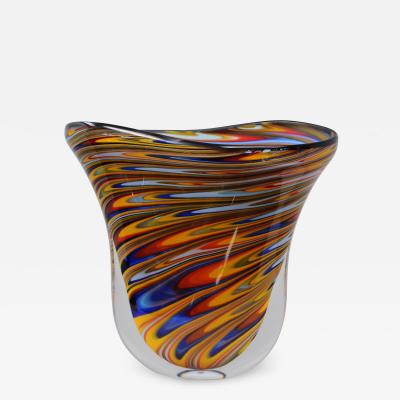  Massimiliano Schiavon Striped Vase by Schiavon