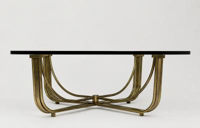  Mastercraft 1970s Mastercraft Solid Brass and Glass Square Coffee Table USA Designed Made