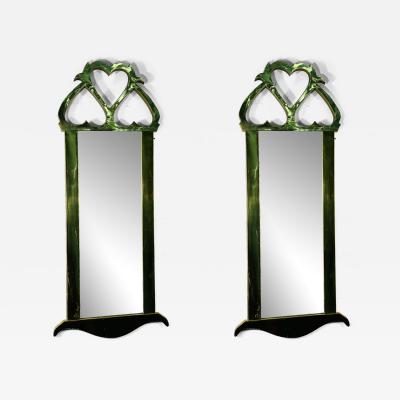  Mastercraft BRASS MODERNIST PAIR OF MIRRORS BY MASTERCRAFT