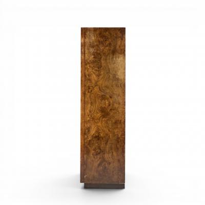  Mastercraft Bernhard Rohne for Mastercraft Burlwood and Acid Etched Brass Armoire Dresser