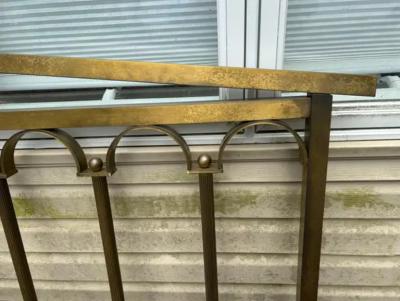  Mastercraft Classical Hollywood Regency Mastercraft Brass King size Headboard Mid Century