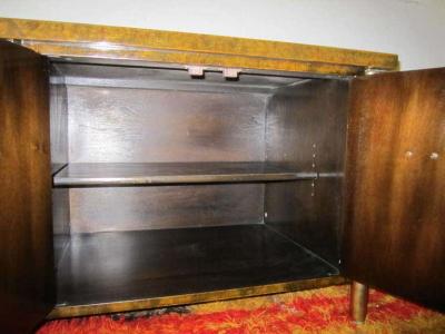  Mastercraft Fantastic Pair Of Burled Mastercraft Night Stand Mid century Modern