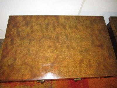  Mastercraft Fantastic Pair Of Burled Mastercraft Night Stand Mid century Modern