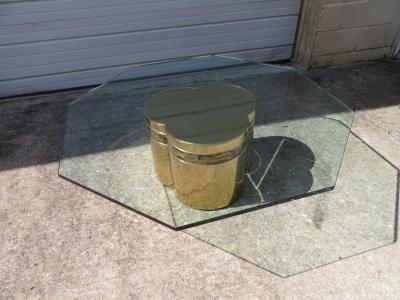  Mastercraft Gorgeous Mastercraft Brass Trefoil Cocktail Coffee Table Bernharde Rohne