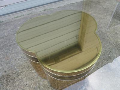  Mastercraft Gorgeous Mastercraft Brass Trefoil Cocktail Coffee Table Bernharde Rohne