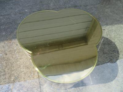  Mastercraft Gorgeous Mastercraft Brass Trefoil Cocktail Coffee Table Bernharde Rohne