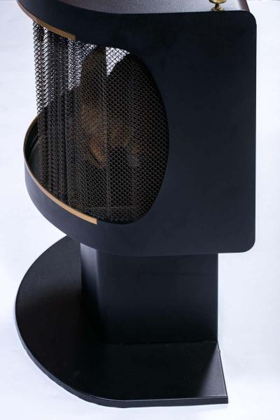  Mastercraft Mastercraft Brass and Metal Freestanding Fireplace circa 1970s