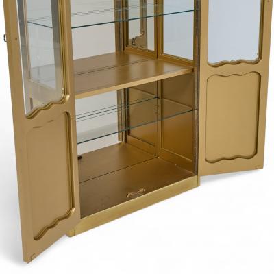  Mastercraft Mastercraft Mid Century Brass Vitrines Cabinet Pair