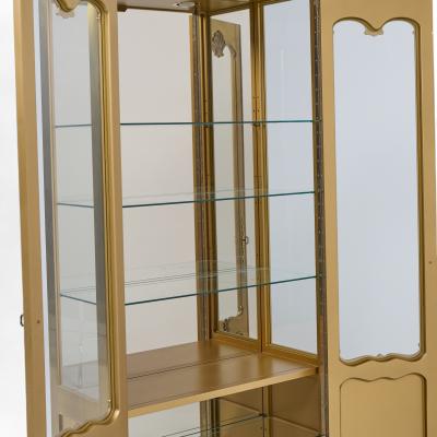 Mastercraft Mastercraft Mid Century Brass Vitrines Cabinet Pair