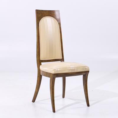  Mastercraft Mastercraft Mid Century Burlwood Dining Chairs Set of 4