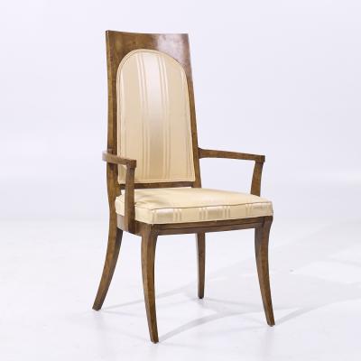  Mastercraft Mastercraft Mid Century Burlwood Dining Chairs Set of 4