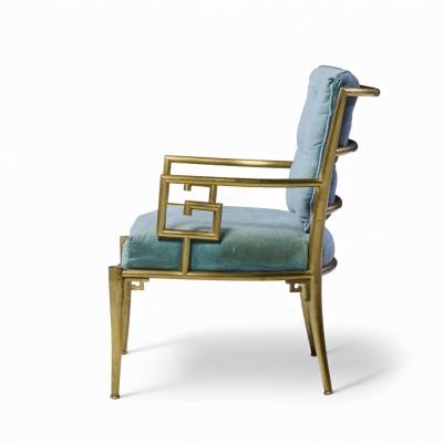  Mastercraft Mastercraft Mid Century Greek Key Chairs Pair