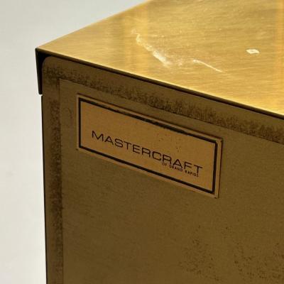  Mastercraft Mastercraft Mid Century Modern Commode Asian Motif Brass Bronze 1970s