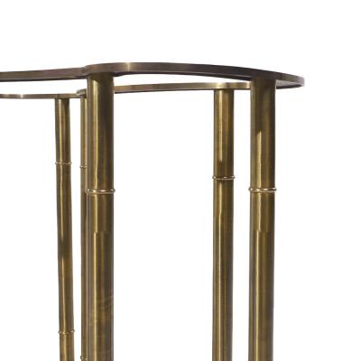  Mastercraft Mastercraft Mid Century Solid Brass Faux Bamboo Dining Table Base