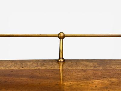  Mastercraft Mastercraft Style Hollywood Regency Writing Desk Burl Brass USA 1960s