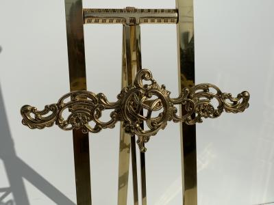 Mastercraft Rococo Style Brass Floor Easel