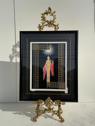Mastercraft Rococo Style Brass Floor Easel