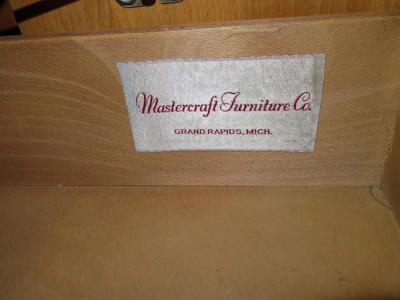  Mastercraft Stunning Mastercraft Amboyna Burl and Brass Greek Key Credenza Midcentury