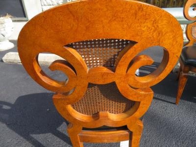 Mastercraft Stunning Set of Six William Doezema Biedermeier Dining Chairs for Mastercraft