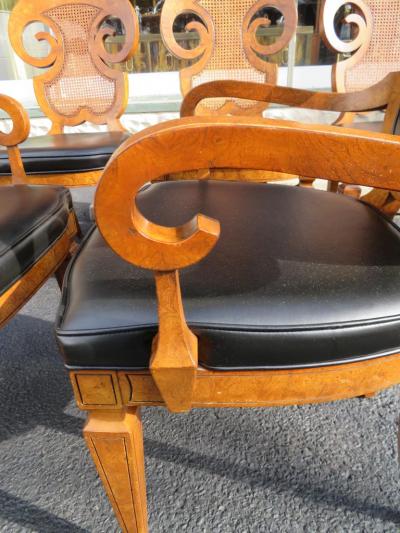 Mastercraft Stunning Set of Six William Doezema Biedermeier Dining Chairs for Mastercraft