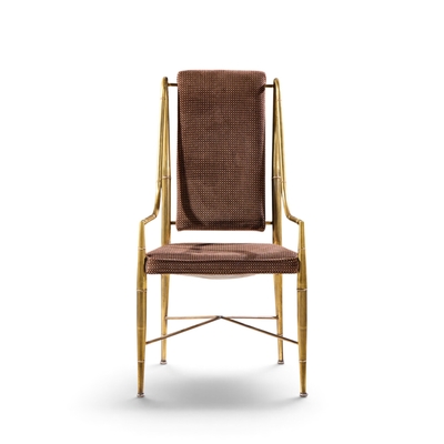  Mastercraft Warren Lloyd for Mastercraft Imperial Mid Century Brass Dining Chairs Set of 6