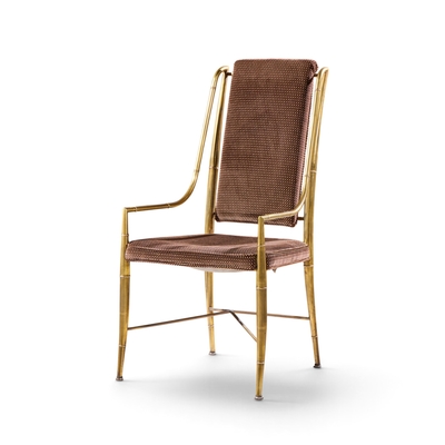  Mastercraft Warren Lloyd for Mastercraft Imperial Mid Century Brass Dining Chairs Set of 6