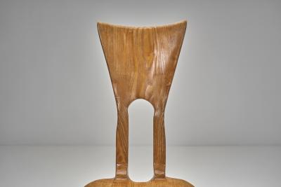  Mattes Nebeling Pair of Organic Elm Chairs by Mattes Nebeling Germany Early 21st Century