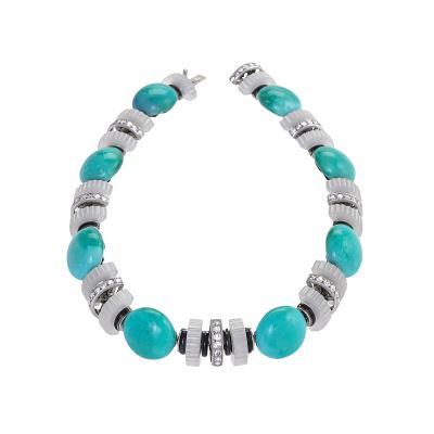  Mauboussin Mauboussin Turquoise Chalcedony and Diamond Necklace