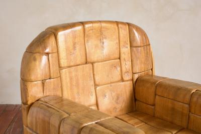  Mauro Mori Sculptural Oak Armchair by Mauro Mori