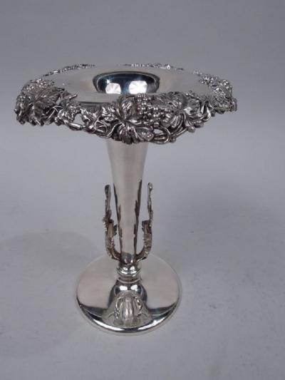  Mauser Mfg Co Antique American Victorian Classical Sterling Silver Grapevine Vase