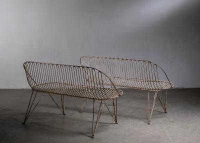  Mauser Werke Pair of Mauser garden sofas
