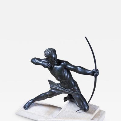  Max Le Verrier BRONZE ART DECO ARCHER