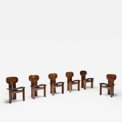  Maxalto Dining Chairs Africa by Afra Tobia Scarpa for Maxalto Italy 1970s