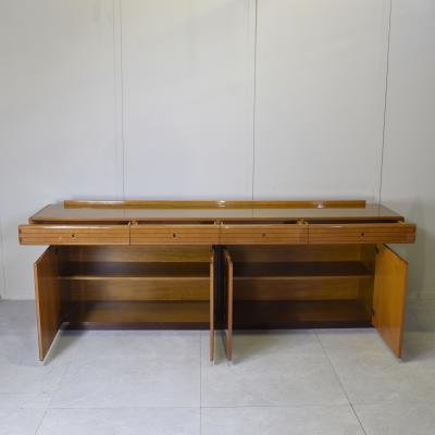  Maxalto Maxalto Style Sideboard Cherry Wood Mid Century Modern Italy 1976