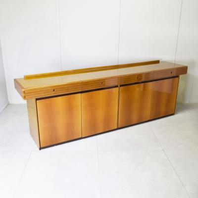  Maxalto Maxalto Style Sideboard Cherry Wood Mid Century Modern Italy 1976