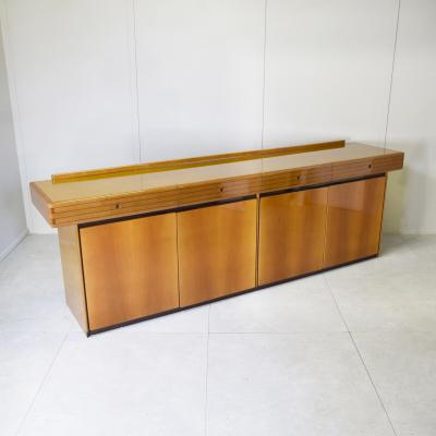  Maxalto Maxalto Style Sideboard Cherry Wood Mid Century Modern Italy 1976