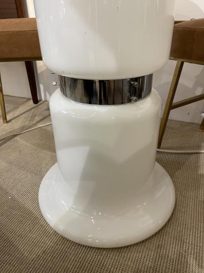  Mazzega Murano 1970s Opailne glass lamp by Mazzega