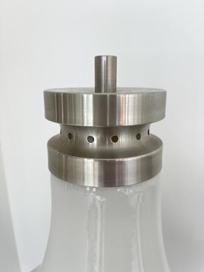  Mazzega Murano Floor Lamp Diabolo Murano Glass and Metal by Mazzega Italy 1970s