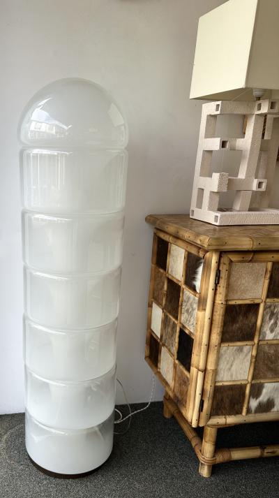  Mazzega Murano Floor Lamp LT316 Murano Glass by Carlo Nason for Mazzega Italy 1970s