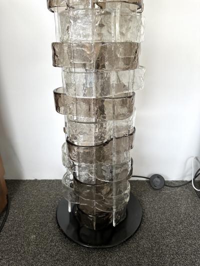  Mazzega Murano Floor Lamp LT378 Murano Glass by Carlo Nason for Mazzega Italy 1970s