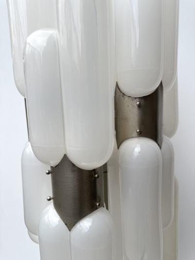  Mazzega Murano Floor Lamp Torpedo Murano Glass Metal by Carlo Nason for Mazzega Italy 1970s