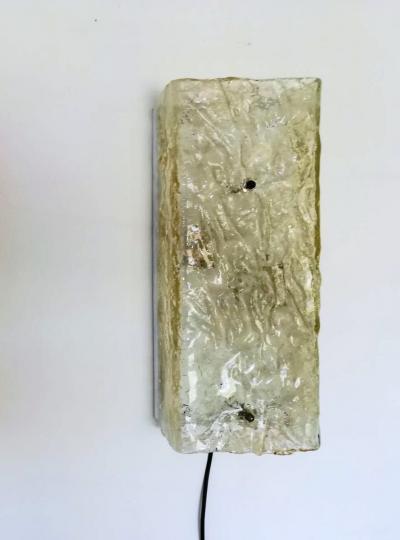  Mazzega Murano Four 1970s large Wall Lights by Mazzega