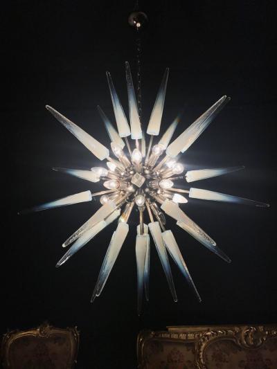 Mazzega Murano Glamorous Italian Murano Glass Sputnik Fixture