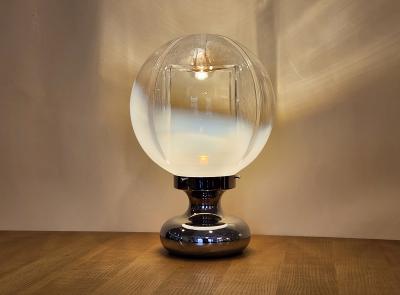  Mazzega Murano Handblown Murano Glass Sphere Table Lamp for Mazzega