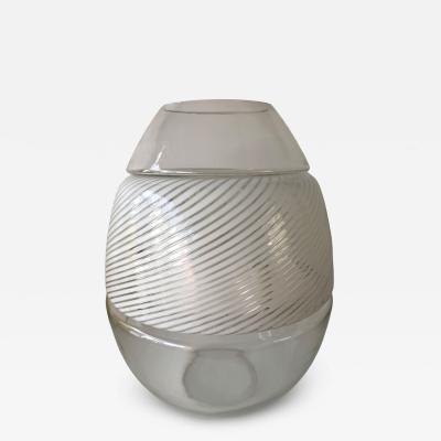  Mazzega Murano LT 353 Egg Lamp Vase Murano Glass by Mazzega Italy 1970s