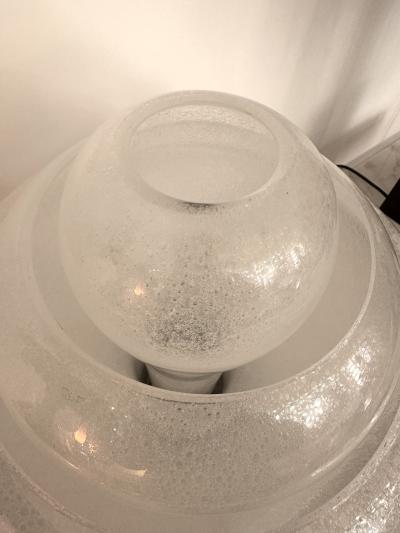  Mazzega Murano Lotus Lamp LT305 Murano Glass and Metal by Carlo Nason for Mazzega Italy 1970s
